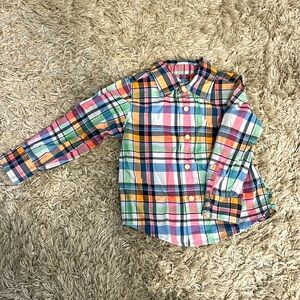 Baby Gap boy’s size 3T button up plaid oxford shirt